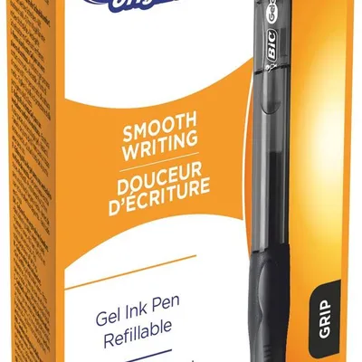 Długopis żelowy z gumowanym uchwytem BIC GEL-OCITY ORIGINAL 829157 czarny 0.7mm