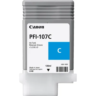 Tusz oryginalny CANON PFI107C 6706B001 Cyan  130 ml