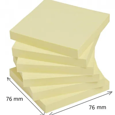 Karteczki samoprzylepne  76x76mm 3M POST-IT® Super Sticky  654-P6SSCY-EU żółte (5+1)x90 kart