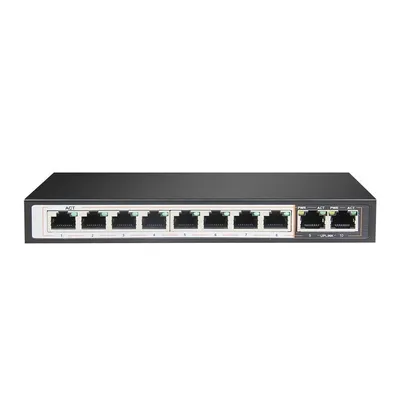 Extralink Switch Perses 8X EX-SG1008PE 10/100/1000M TX PoE AT/AF,  2X GE SFP Full Gigabit PoE