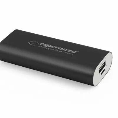 Esperanza POWER BANK HADRON 4400mAh CZARNY