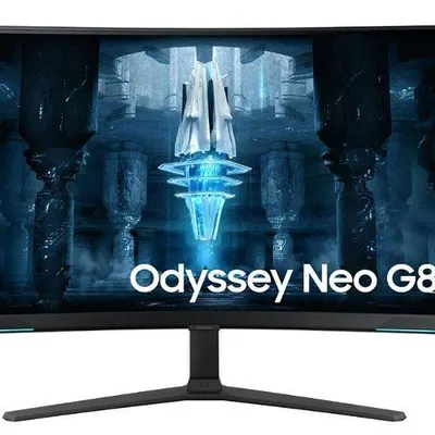 Samsung Monitor 32 cale LS32BG850NUXEN VA 3840x2160 UHD 16:9 2xHDMI/1xDP 1 ms (GTG) zakrzywiony HAS+PIVOT 240Hz Gaming