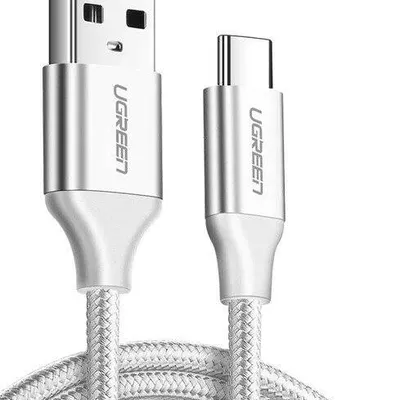 Kabel UGREEN  	US288USB do USB-C, QC3.0, 1m (biały)