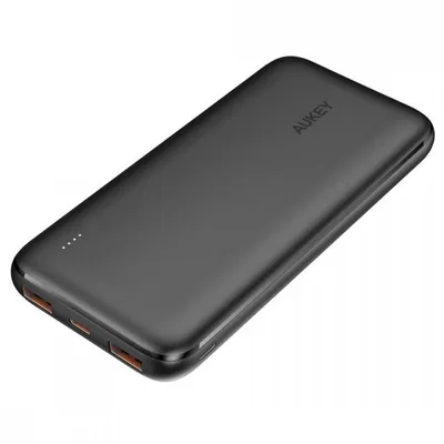 AUKEY PB-N73S ultraszybki Power Bank | 10000 mAh | 4xUSB | Quick Charge 3.0 | Power Delivery 3.0 | 18W | LED | kabel USB-C