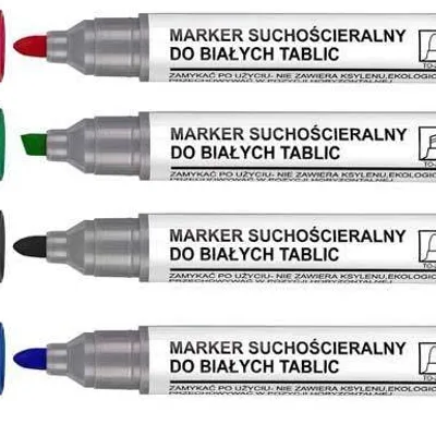 Marker suchościeralny TOMA 266 TO-266/4 mix*4 okrągła końcówka 4szt