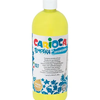 Farba tempera Carioca KO030/12 170-1864 1000ml żółta cytrynowa