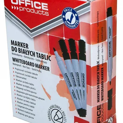 Marker suchościeralny OFFICE PRODUCTS czarny okrągła 1-3mm