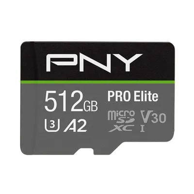 PNY Karta pamięci MicroSDXC Elite 512GB P-SDUX512U3100PRO-GE