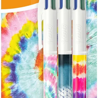 Długopis BIC 4 COLOURS DECORS 503772 czterokolorowy 1.0mm blister 3szt