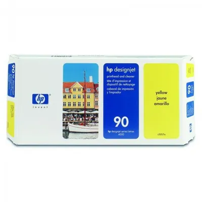 HP oryginalny głowica drukująca C5057A, HP 90, yellow, 400ml, HP DesignJet 4000, 4000ps, 4500