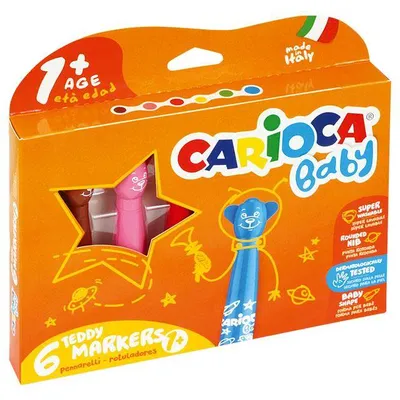 Flamastry miśki Carioca 42815 BABY 160-1930 mix*6szt