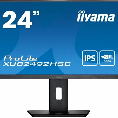 IIYAMA Monitor 24 cale XUB2492HSC-B5 IPS,USB-C,HDMI,DP,USB3.0,HAS(150mm)