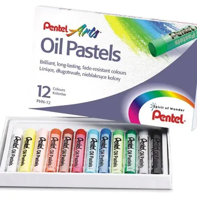 Pastele olejowe Pentel PHN-12 mix*12