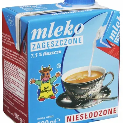 Mleko zagęszczone, niesłodzone GOSTYŃ 0,5l