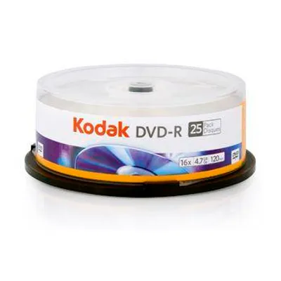 Płyta DVD-R 4,7GB 16x KODAK 1410325 Cake 25 szt.