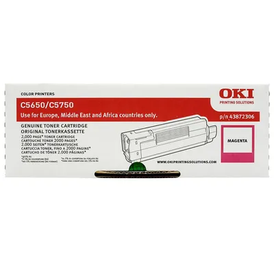 Toner oryginalny OKI C5650/C5750 43872306 Magenta 2000 stron