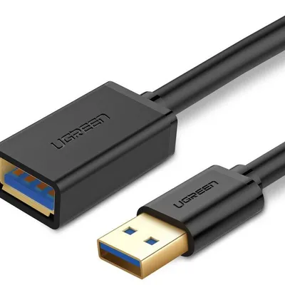 Kabel USB 3.0 przedłużający UGREEN 	US129 1.5m (czarny)