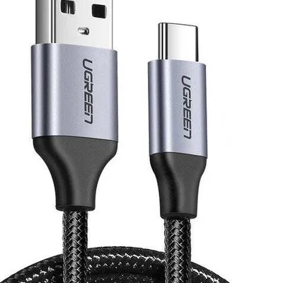 Kabel USB do USB-C QC3.0 UGREEN 	US288 1,5m z aluminiową wtyczką (czarny)