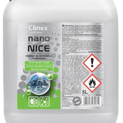 Preparat do dezynfekcji układów klimatyzacji i wentylacji CLINEX Nano Protect Silver 5L