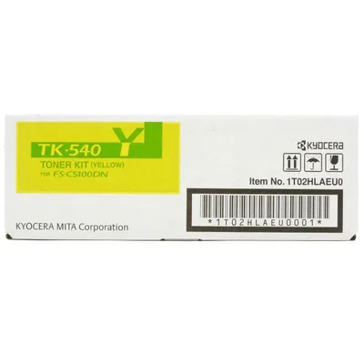 Toner oryginalny KYOCERA TK540Y TK540Y=1T02HLAEU0 Yellow 4000 stron