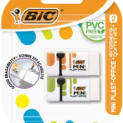 Gumka do ścierania BIC MINI PLAST OFFICE 927858 2szt