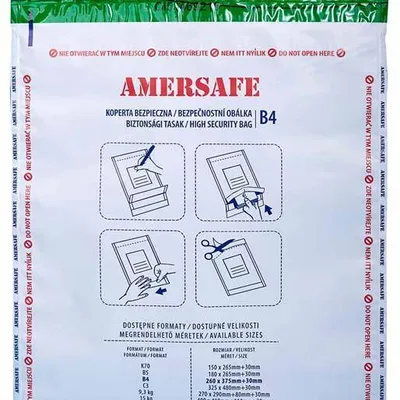 Koperta B5 bezpieczna NC KOPERTY 55238097/100 szara 100szt