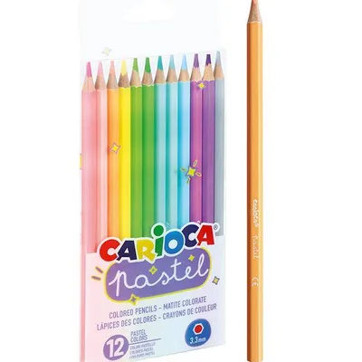 Kredki ołówkowe pastelowe Carioca 43034 pastel 160-2229 12kol