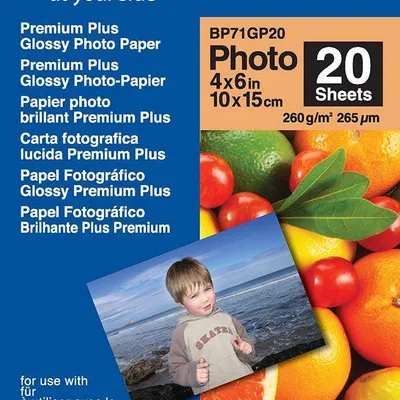 Papier fotograficzny błyszczący BROTHER Glossy BP71GP20 A6 260g 20ark