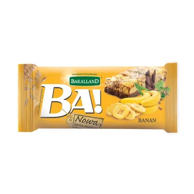 Baton zbożowy banan BAKALLAND Ba! 40g