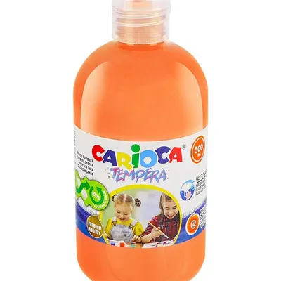 Farba tempera Carioca 40427/11 170-2717 500ml pomarańczowa