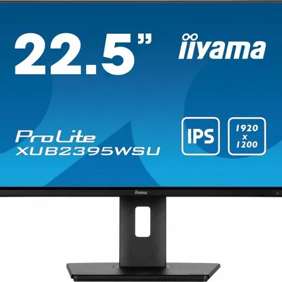 IIYAMA Monitor 22.5 cala XUB2395WSU-B5 IPS,PIVOT,1920x1200,DP,HDMI,VGA,16:10,2xUSB,2x2W,Freesync,HAS(150mm)