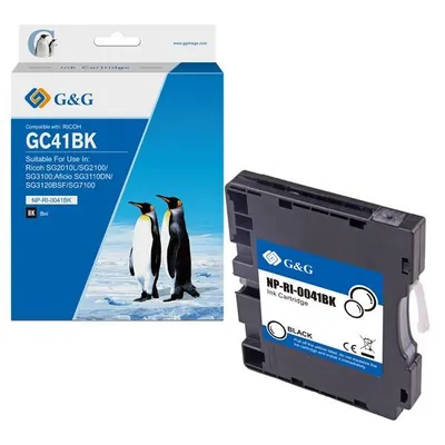 G&G kompatybilny ink / tusz z 405765, black, 600s, NP-RI-0041BK, dla Ricoh AFICIO SG 3100, SG 3110