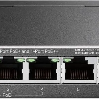 TP-LINK Przełącznik SG1006PP 6GE (3PoE+ 1PoE++)