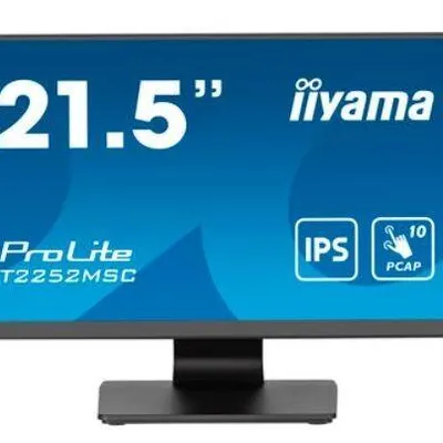 IIYAMA Monitor 22 cale T2252MSC-B2 10 PKT. POJ,IPS,HDMI,DP,2x1W,7H