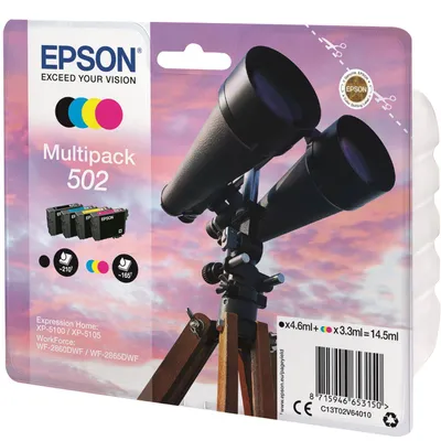 Tusz oryginalny EPSON T02V64010 C13T02V64010 CMYK  14,5 stron