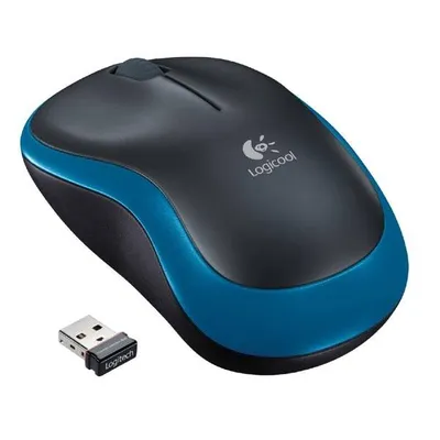 Mysz optyczna bezprzewodowa niebieska LOGITECH M185 910-002239