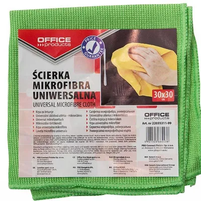 Ściereczka z mikrofibry uniwersalna OFFICE PRODUCTS mix kolorów 30x30cm