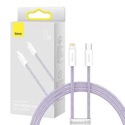 Kabel USB-C do Lightning Baseus Dynamic Series, 20W, 1m (fioletowy)