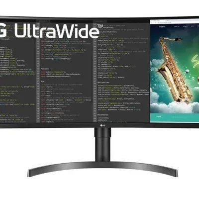 LG Electronics Monitor 35 cali 35WN75C-B 21:9 QHD Curved USB-C FreeSync