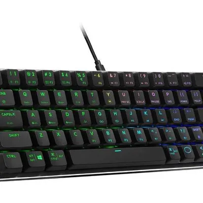 Cooler Master Klawiatura SK620 podświetlenie RGB Low profile Switch Red