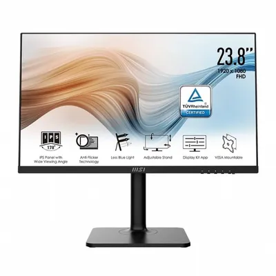 MSI Monitor 23.8 cali Modern MD241P FLAT/LED/FHD/NonTouch/75Hz/czarny