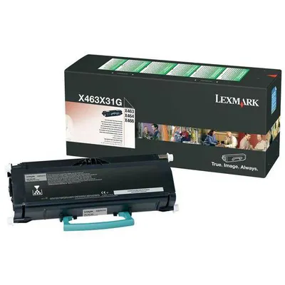 Toner oryginalny LEXMARK X463X31G Czarny 15000 stron