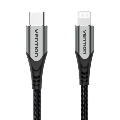 Kabel USB-C 2.0 do Lightning Vention TACHH 2m MFi Szary