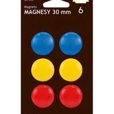 Magnesy 30mm Grand GR-630 130-1550 mix kolorów 6szt