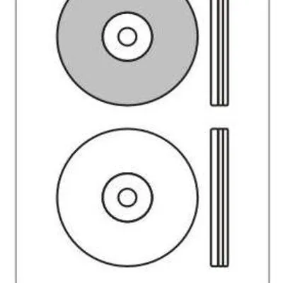 Etykiety samoprzylepne 117x117mm CD EPRIMO e84657 białe 100ark*2szt