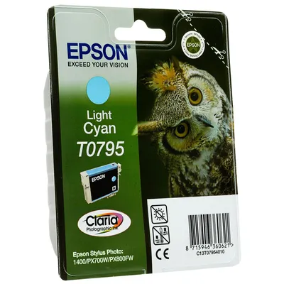 Tusz oryginalny EPSON T0795 C13T07954010 Light Cyan 11 ml