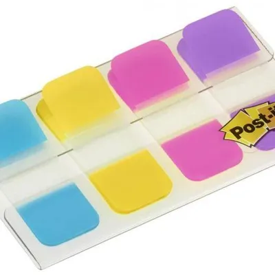 Zakładki indeksujące foliowe 15,8x38,1mm 3M POST-IT® do archiwizacji  676-AYPV mix*4 4*10szt