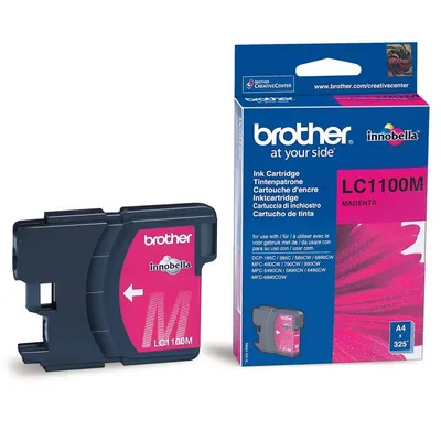 Tusz oryginalny BROTHER LC1100M Magenta 325 stron Po Terminie