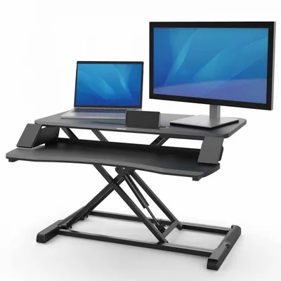 Stanowisko do pracy stojąco-siedzącej 114.3x800.1x612.8 Fellowes Sit-Stand Corsivo 8091001 czarne