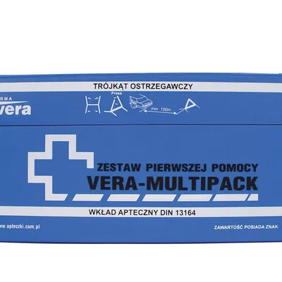 Apteczka samochodowa VERA MULTIPACK pudełko z tworzywa